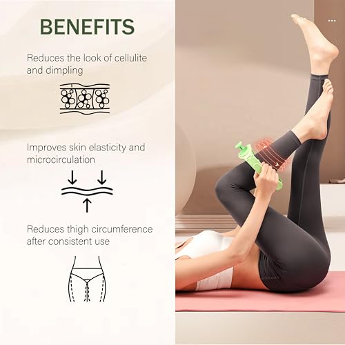 Cellulite Manual Massager - Lymphatic Drainage Massager with Detachable Handles - Reduce Cellulite and Stretch Marks on Legs and Body