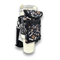 Drink Handlers Drink Carrier with Pocket Purse - Versatile Water Bottle Holder with Strap -Velcro Strap Fits Around 30-40oz Tumblers - Puppy Paws - color: Puppy Paws