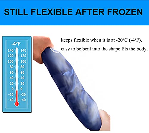 Koo-Care Large Gel Ice Pack for Injuries Reusable Flexible Hot Cold Therapy Compress - Pain Relief for Shoulder Rotator Cuff Hip Back Knee Ankle Replacement Post-Surgery Recovery (L, 11" x 14") - size: 11 x 14 Inch (Pack of 1)