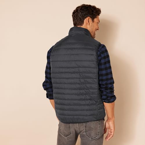 Amazon Essentials Men's Lightweight Water-Resistant Packable Puffer Vest - color: Black, size: X-Small