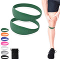 COOLSET Patella Band Knee Strap - 2 Pack Patellar Tendon Support Strap for Knee Pain Relief - Non-Slip Knee Brace for Jumper's Knee, Tendonitis, Basketball, Running - Men, Women, Youth w/ Travel Bag (Green) - color: Green