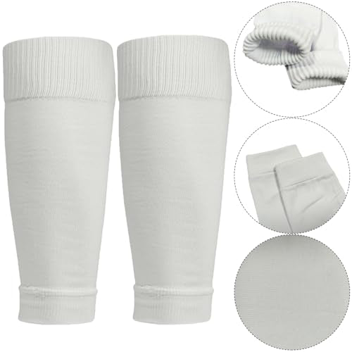 2 Pack Pro Soccer Leg Sleeves Socks/Compression for Calf - over the calf,ootball, baseball, basketball,rugby - color: White