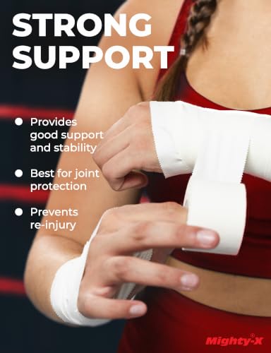 Premium White Athletic Tape for Injuries - 3 Pack with Pre-wrap - Easy Tear & No Sticky Residue - Sports Zinc Oxide Tape - Ankle, Wrist, Fingers - Ideal for Soccer, Gymnastics, Boxing
