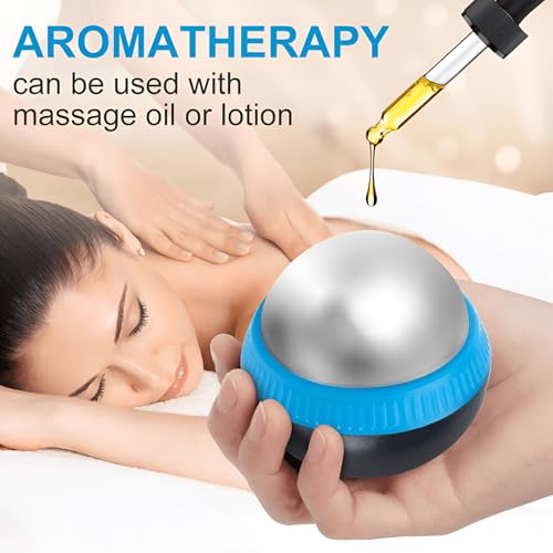 Cold Massage Roller Ball – Ice Massage Ball Cold and Hot for Deep Tissue and Sore Muscle Relief of Stiffness and Stress, Body, Neck, Back, Foot