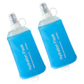 WILDREEDS 250ml Soft Flask, TPU Collapsible Soft Water Bottle for Hydration Pack, Running Vest, Folding Water Bottle for Hiking Cycling Climbing-2Pcs, Blue - color: 2pcs, 250ml Blue