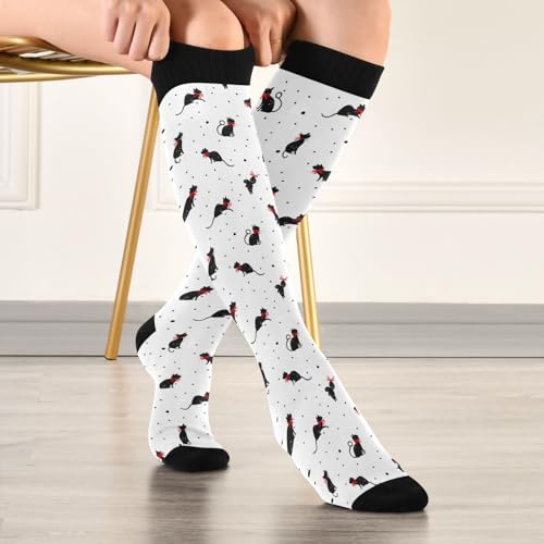 Wusikd Pirate Skulls Compression Socks for Women and Men Circulation Cute Long Socks for Athletic Running 1 - color: Multi 32