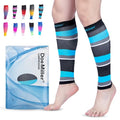 Doc Miller Calf Compression Sleeve 20-30 mmHg for Men & Women, 1 Pair - color: BlackBlueGrayWhite, size: Small