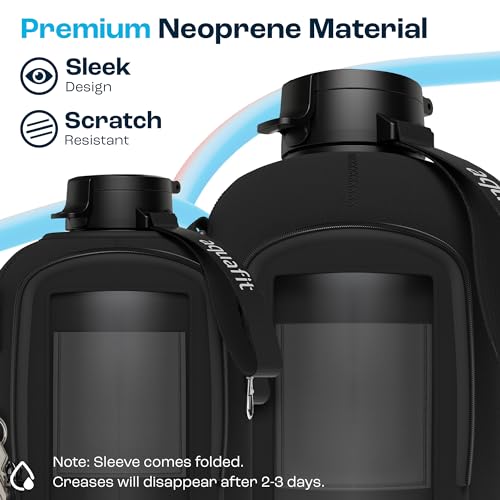 AQUAFIT 1 Gallon Jug Sleeve with Strap & Pocket (Sleeve Only)