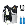 ROOT5 Running Hydration Vest 5L with 2 x 500ml Soft Flasks, Lightweight Running Vest with Water Bottles for Men and Women, Trail Running Pack - color: White, size: M（2 Soft Flask）