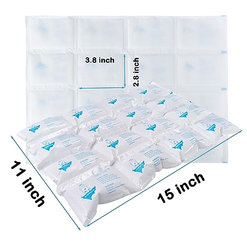 Dry Ice Packs for Shipping Frozen Food, Reusable Cold Ice Sheets for Coolers, Lunch Bag, Flexible Long-Lasting Ice Blanket Sheets for Shipping - color: 3 Sheets - 48 Packs