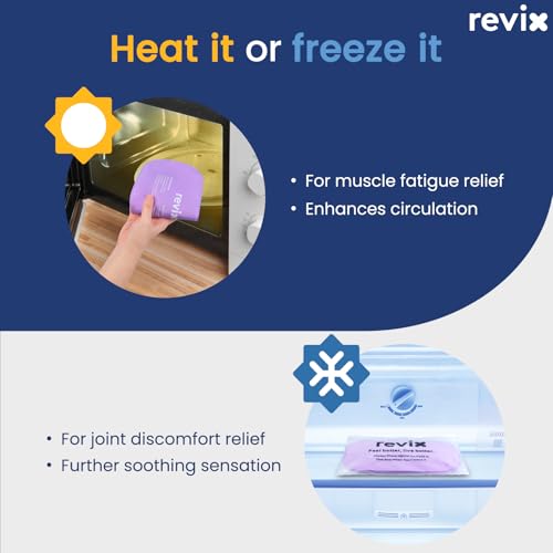 REVIX 2-Pack Gel Ice Packs Reusable, Hot Cold Gel Packs with Straps - color: Purple, size: Medium 10 x 5 Inch