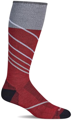 Sockwell Men's Pulse OTC Firm Graduated Compression Sock - color: Ruby, size: Medium-Large