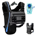 Running Hydration Vest with 2L Water Bladder， Lightweight Adjustable Hydration EDC Chest Pack for Men and Women, Water Backpack for Hiking, Cycling - color: Gray