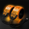 2 Pack LED Armband - Rechargeable Running Lights with Reflective Gear, High Visibility LED Wristband Lights - color: orange