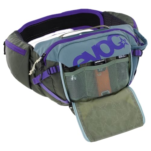 Evoc Hip Pack Hydration Waist Bag - color: Steel - Violet - Dark Olive