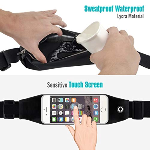 Belt Band Running Waist Bag for Moto G Power 5G (2024) Phone - Sports Gym Workout Case Cover Pouch Reflective Q9J Compatible With Motorola Moto G Power 5G (2024)