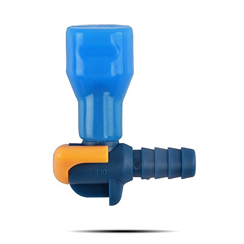 J.CARP ON-Off Switch Bite Valve Tube Nozzle Replacement for Hydration Pack Bladder - color: Blue, 90°