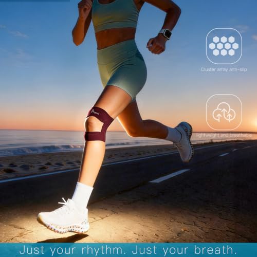Knee Brace For Women, Ultra-Thin, Breathable, Patella Support - color: Coffee