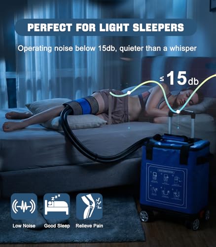 Ice Machine for Knee After Surgery 19qt, 6-Level Timer & 3 Flow Rates