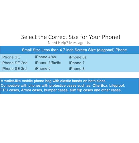 I&H Cell Phone Holster w Pouch Belt Clip for Men and Women iPhone 6 7 8 Protect 4.7 inch Case, Camo - color: Camo, size: Small