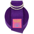 Extra-Wide 2 Inch Cotton Yoga Strap: Stretching, Physical Therapy, Exercise - color: Purple, size: 8 feet