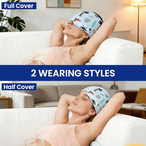 Migraine Relief Cap, Reusable Cold Compress Headband,1pcs - color: Ocean