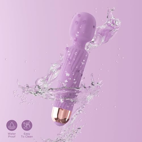 Vibrator Wand, Adult Sex Toys for Women, Vibrating Massager (Purple) - color: Purple