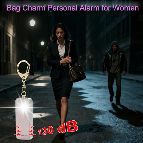 Ultrathin Personal Alarm Waterproof Replaceable Battery Strobe Light - color: Gold