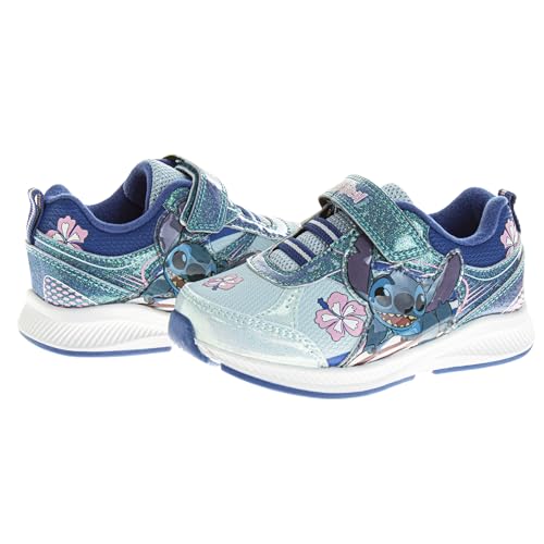 Disney Lilo & Stitch Shoes LED Light Up Sneaker Girls Toddler-Little Kids - color: Blue, size: 11 Little Kid