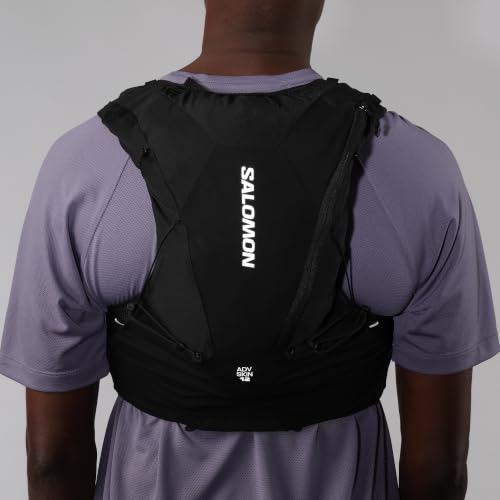 Salomon Unisex Advance Skin 12 | 12 Liter Hydration Trail Running Vest - color: Black, size: Small