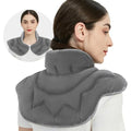 Microwavable Heat Pad for Neck and Shoulders, Warm Compress Wrap, Grey - color: Heat Pad03 -Grey