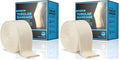 EVERLIT Elasticated Tubular Support Bandage | Stockinette Tubing for Large Arm, Knees, Legs | Light to Moderate Compression Bandage Roll For Tissue Support (Size F | 4" x 11 yd) (Pack of 2) - size: Size F | 4" x 11 yd (Pack of 2)