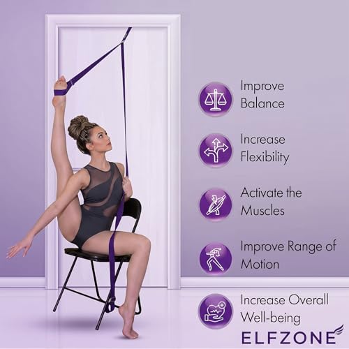 Door Leg Stretcher Strap 118in Yoga Band Anchor Splits