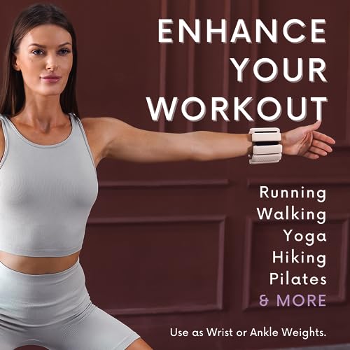 Polyfit Wrist & Ankle Weights - Wearable Weights for Women, Yoga & Pilates - color: PINK
