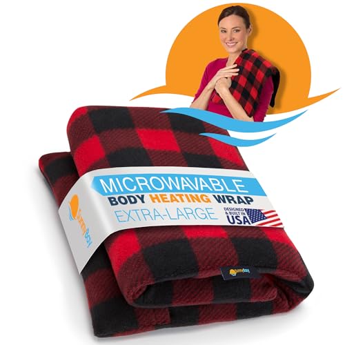 SunnyBay Extra Large Microwavable Heating Pad, 10x24 inch, 2.8 lb, Buffalo - color: Unscented Buffalo