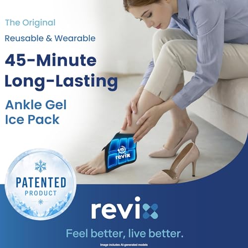 REVIX Ankle Ice Pack Wrap for Plantar Fasciitis, 45-Min Long Lasting Cold - style: 1 Pack