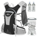 IX INOXTO Hydration Pack Backpack, Lightweight Water Backpack with 2L Hydration Bladder Daypack for Men Women,Running Hydration Vest for Trail Running Hiking Cycling Race Climbing - color: Black grey