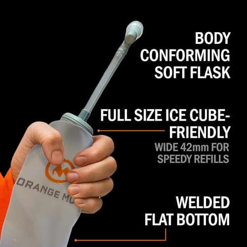 Orange Mud Soft Flask 500ml 17oz Hydration Bottle Running Trail - size: 16.9 Ounces