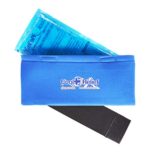 Pain Relief Ice Pack with Compression Strap for Hot & Cold Therapy - Long Lasting Reusable Gel Pack for Injuries | Use as Heat Wrap or Cold Pack for Wrist, Hand, Neck, Ankle, and Calves (6" X 12") - size: 6" x 12" - Single Pack