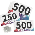 PATIKIL Running Bib Numbers 7x4" 1-500 Waterproof Race Competitor Numbers - size: 7x4"