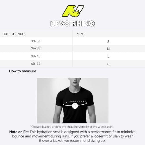 N NEVO RHINO Running Vest, Hyration Vest with 2 Pcs 500ML Soft Flasks - color: White, size: X-Large