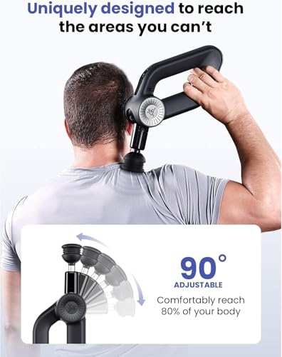 BOB AND BRAD D6 Pro Massage Gun Deep Tissue Percussion with 16mm Amplitude 85lbs Stall Force, FSA Eligible & HSA Approved Professional Muscle Massager for Athletes, Quiet Electric Back Massager - color: Classic Black