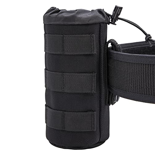 MOLLE Bottle Pouch Holder for Duty Belt Backpack Tactical/Sport Water Bottle Holster MK 9 OC Pepper Spray Carrier Nylon Carry Bag for Hiking Camping Fishing Climbing Hunting LE Police Patrol - color: Nylon Belt/MOLLE Clip