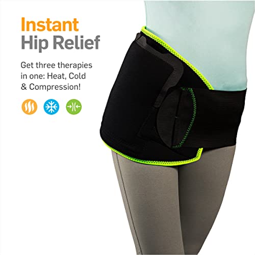NatraCure Hot or Cold Hip and Lower Back Pain Relief Wrap for Lumbar Backache, Herniated Discs, Stiff Hips, Bursitis, Sciatica, & Arthritis - Hip Replacement Surgery Recovery Gifts - Small/Medium - size: Small/Medium (Pack of 1)