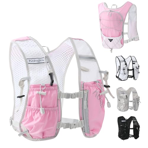 Running Hydration Vest Backpack with 1.5L Bladder for Men Women - color: pink, size: without hydration