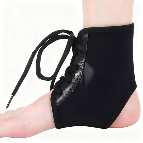 Lace Up Ankle Brace, Adjustable Compression Ankle Strap Support, Breathable Ankle Ligaments Protectors for Strains Sprains Arthritis Ankle Tendon Injury Recovery