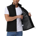 Eisctnd Mens Lightweight Quick Dry Vest Sleeveless Outerwear Utility Jacket - color: Black, size: Large