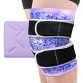 Knee Ice Pack Wrap for Pain Relief, Reusable Gel Cold Compress Therapy - color: Light Purple-1 Pack