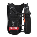 UTOBEST Running Vest Lightweight Hydration Pack 10L UTR110 - color: Black (with 2L Bladder), size: XL (Chest Size:40-45inch)