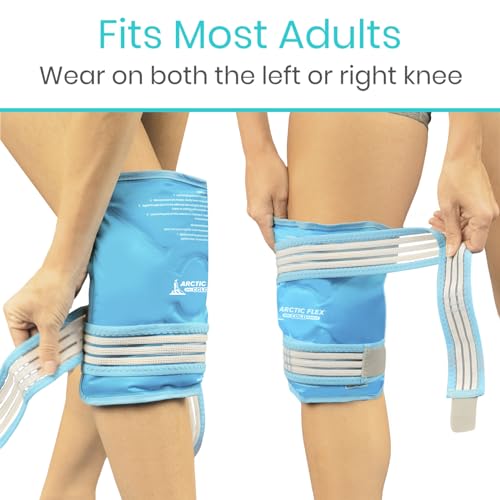 Arctic Flex Vive Knee Ice Pack Wrap with Straps for Cold Compression